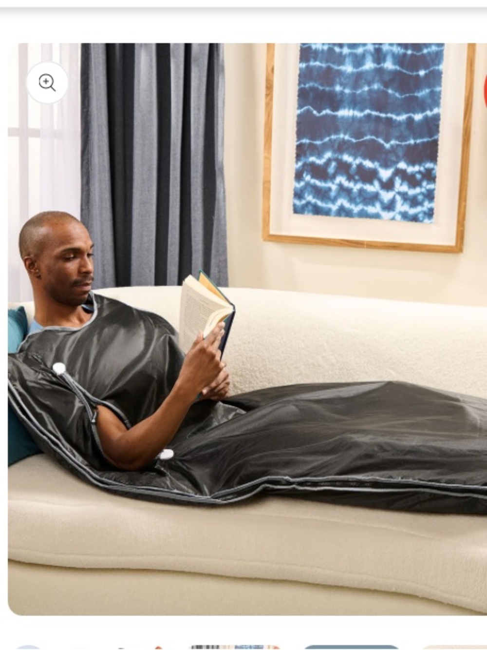 sauna blanket with digital remote control - (portable) in the color- black